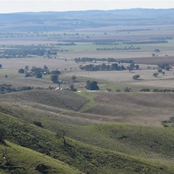 Looking north from Scenic Road along the Bluff Range