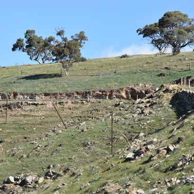 Looking back towards Inspiration Point from Hill Road