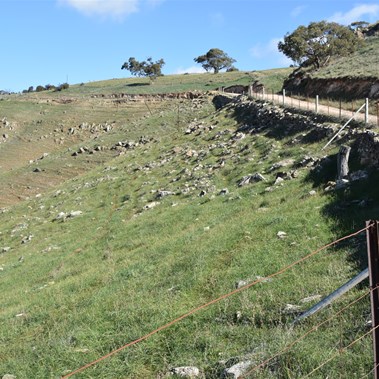 Looking back towards Inspiration Point from Hill Road