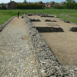 Foundations of the Roman Fort at Caister