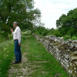 On top of the Silchester walls