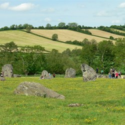 One of the smaller stone circles at Stanton Drew