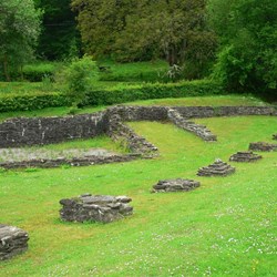 These buildings held the ore waiting to be fed into the furnace