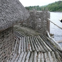 Traditional materials and methods were used to build the crannog
