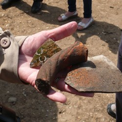 Some artefacts from the site