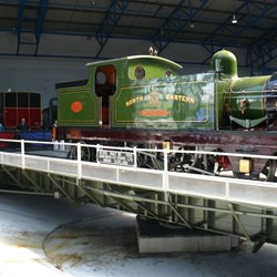 The turntable in action.