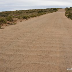 Minor corrugations on the way out to Lake Eyre