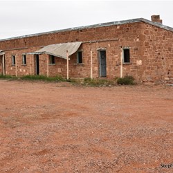 A damp Wangianna Rail Siding Ruins