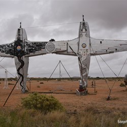 Dark clouds at Alberri Creek Sculptures