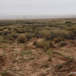Rain mist over Lake Eyre South