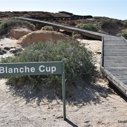 The boardwalk to Blanche Cup