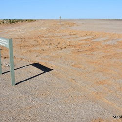 You drive along the edge of Lake Eyre North on the way to Halligan Bay