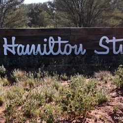 Hamilton Station Boundary Sign