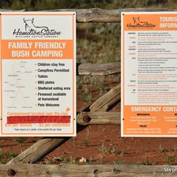 Sign before the campground