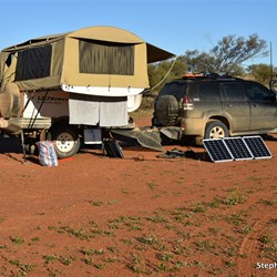 Setup and we had the campground to ourselves...well until late in the day