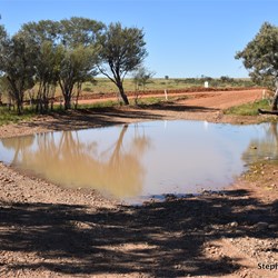 Water over the track