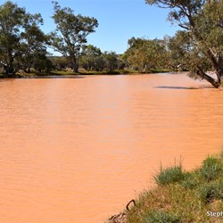 Eringa Waterhole was totally full to the brim