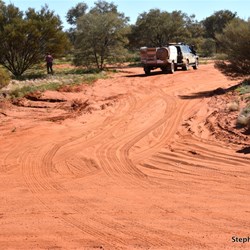 The start of the track into the Lambert Centre