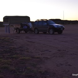 The end of another great day in Kelly and Wayne's back yard