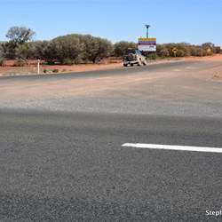 The road out to Mintabie