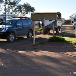Set up at the Marla Caravan Park