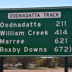 Time to leave the bitumen again and head back down the Oodnadatta Track