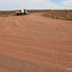 The start of the Painted Desert Road