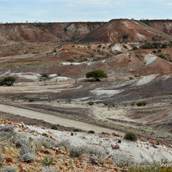 Lookout on the side on the road before the Main Painted Desert section