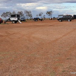 Setup at the Arckaringa Homestead campground