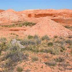 Opal mines right along side of the Stuart Highway