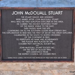 John McDouall Stuart Memorial - Coober Pedy