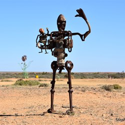 Alberri Creek Sculptures, this time in fine blue sky