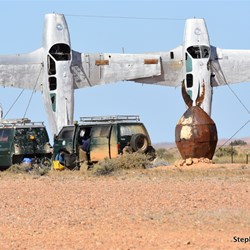 Alberri Creek Sculptures, this time in fine blue sky