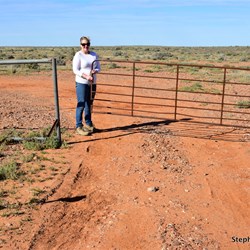 There are a number of gates to open on the 'Old Mt Nor' West' four wheel drive track
