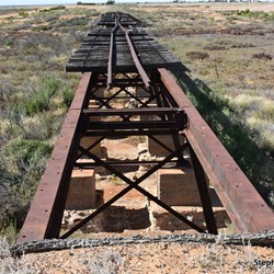 First old Ghan Railway Bridge just out of Marree