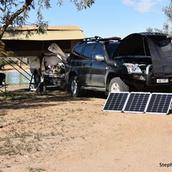 Nothing like an early camp - Muloorina Waterhole