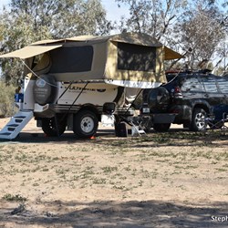 Nothing like an early camp - Muloorina Waterhole