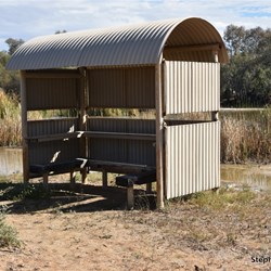 Bird Hide on Muloorina Waterhole