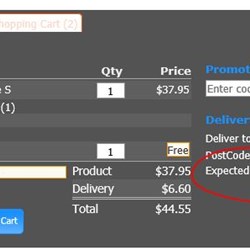 Shopping Cart - Delivery