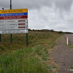 All dirt roads out of Blinman were still closed