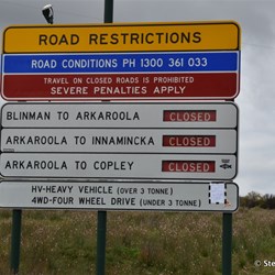 All dirt roads out of Blinman were still closed