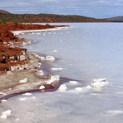 Lake Gairdner - ryolite and salt