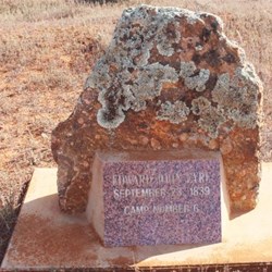 Marker for Eyre camp site