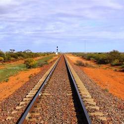 Transcontinental Railway looking West