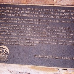 A tribute to the first opal discovery