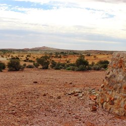 View to the area where the first opal was found