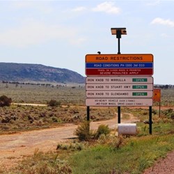 The road to Mt. Ive Station