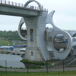 The wheel begins its rotation