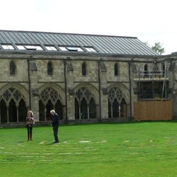 A more recent maze at Norwich Cathedral