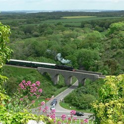 Over the bridge on the return run